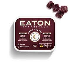 Photograph of product: Eaton Botanicals | Nightly Nightcap - Dark Cherry 1:1 100mg TH-oui: 100mg CBN | 20pk