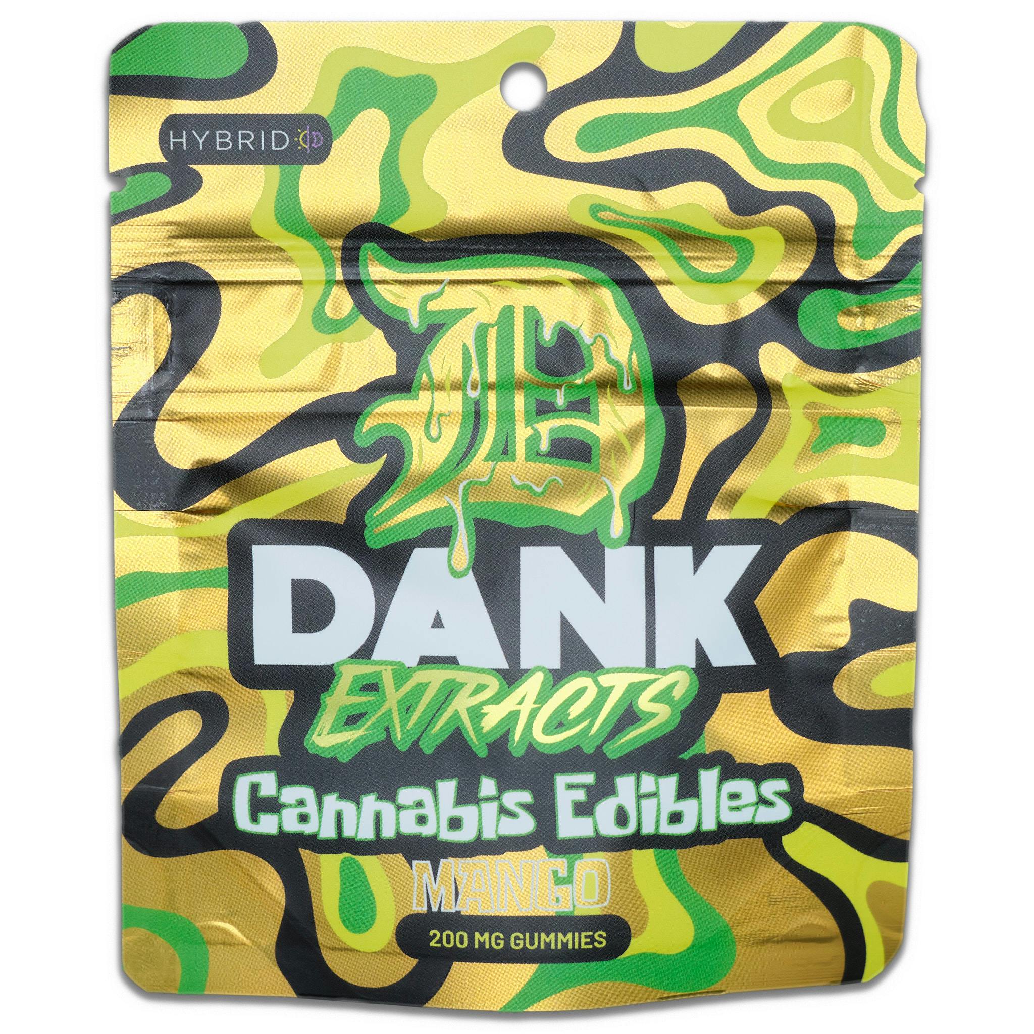 Photograph of product: Dank - 200mg Gummies (4x50mg) - Mango