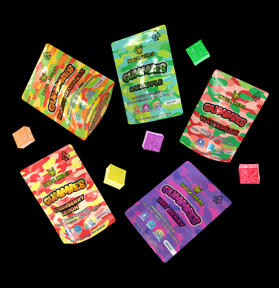 Photograph of product: Muha Meds 200mg Mambas 5pk | Watermelon - Oui'd