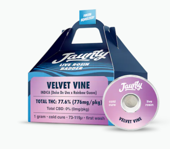 Photograph of product: Jaunty | Velvet Vine | Live Rosin Badder
