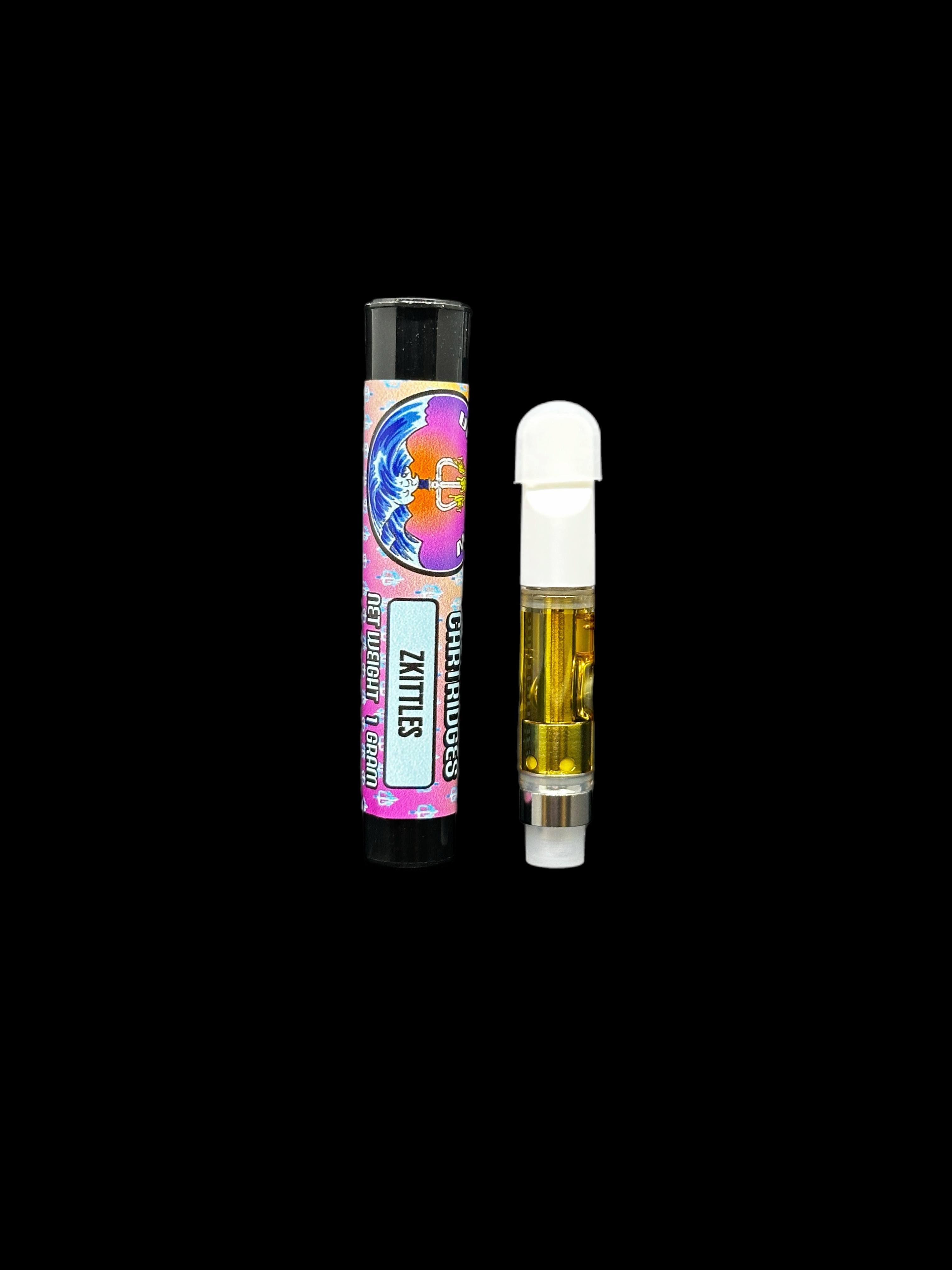 Photograph of product: Undertow Oui'd: Zkittlez Distillate Cartridge