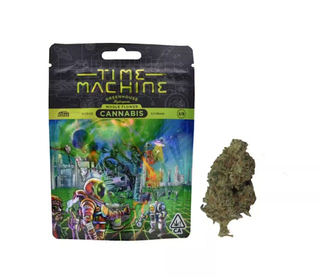 Photograph of product: Time Machine Flower 3.5g Hybrid Gelato - 