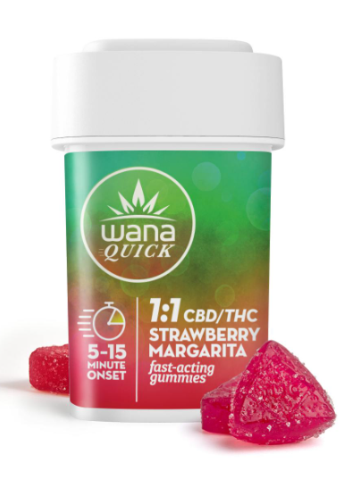 Photograph of product: WANA | STRAWBERRY MARGARITA | GUMMIES | 200MG:200MG | REC