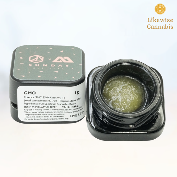 Photograph of product: GMO 1G LIVE RESIN