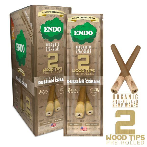 Photograph of product: Endo Organic Hemp Wrap 2pk Plush Russian Cream