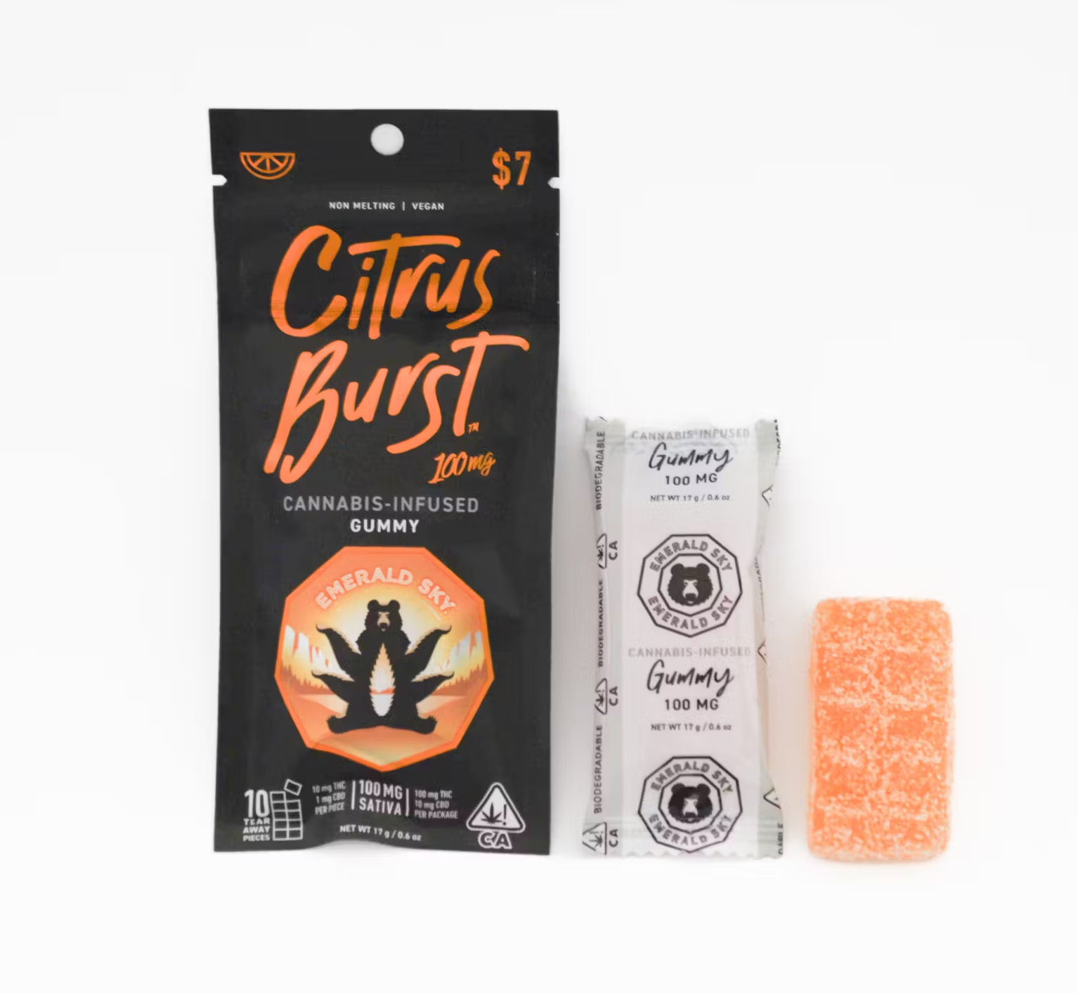 Photograph of product: 100mg Citrus Burst (Oui'd) Gummy $9