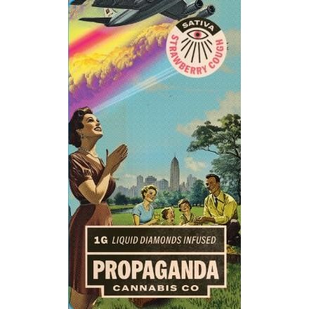 Photograph of product: Propaganda Strawberry Cough Infused Pre-Roll | 1g