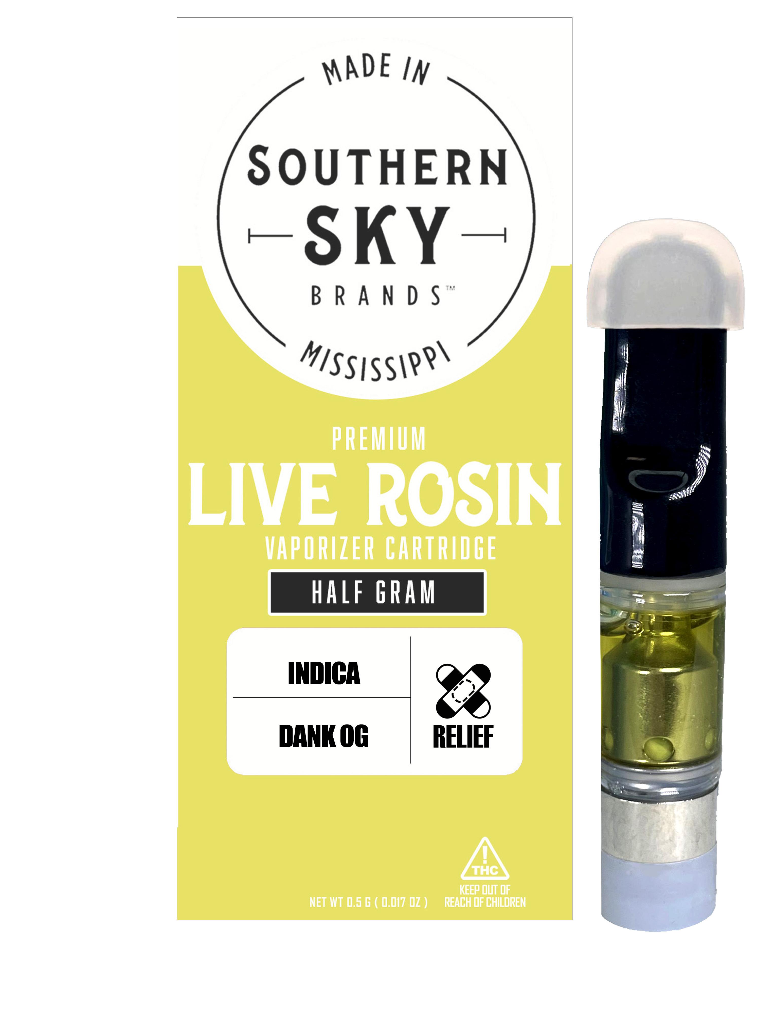 Photograph of product: Southern Sky | .5g | Dank OG Live Rosin