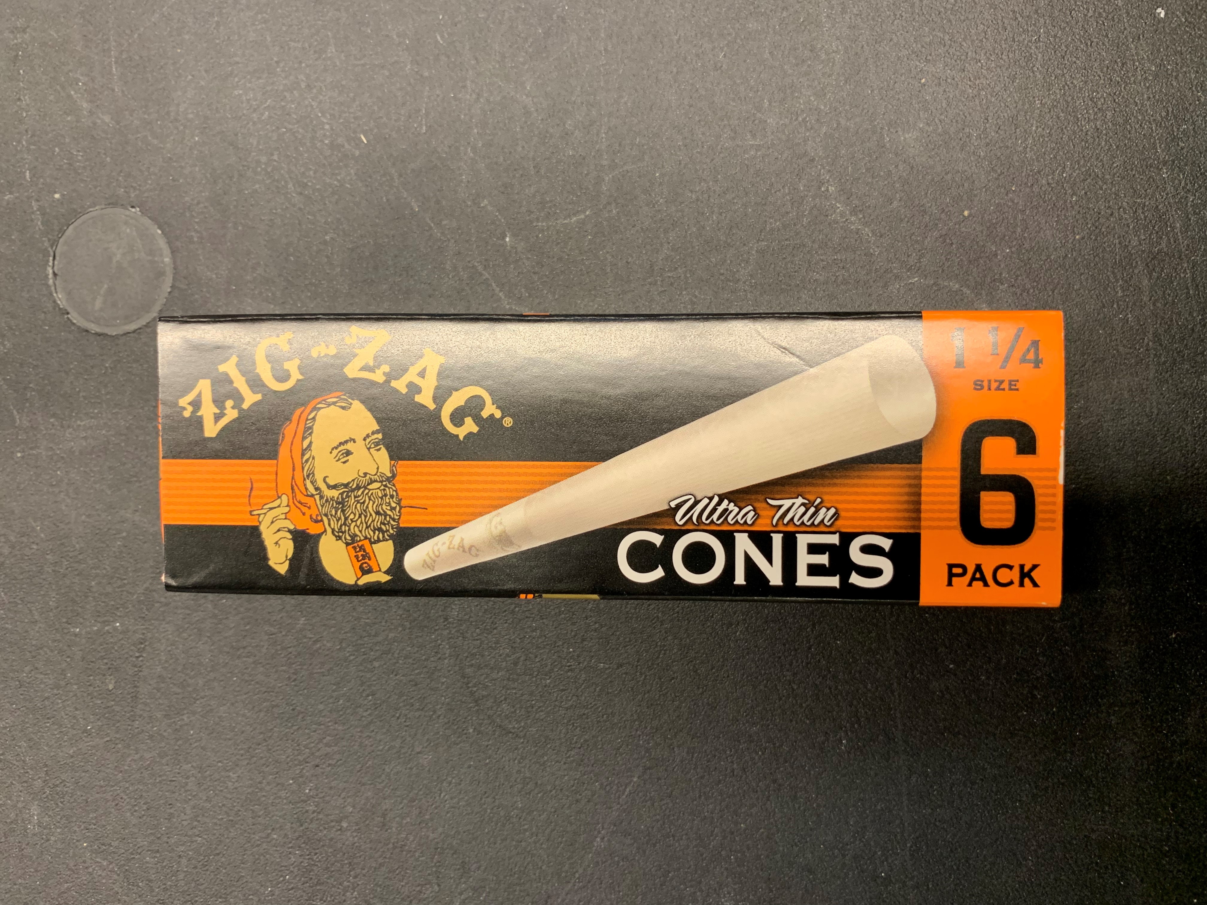 Photograph of product: WYN - $3 Zig-Zag Ultra Thin Cones 6PK