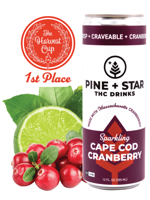 Photograph of product: Cape Code Cranberry | Sparkling TH-oui Drink | 5mg
