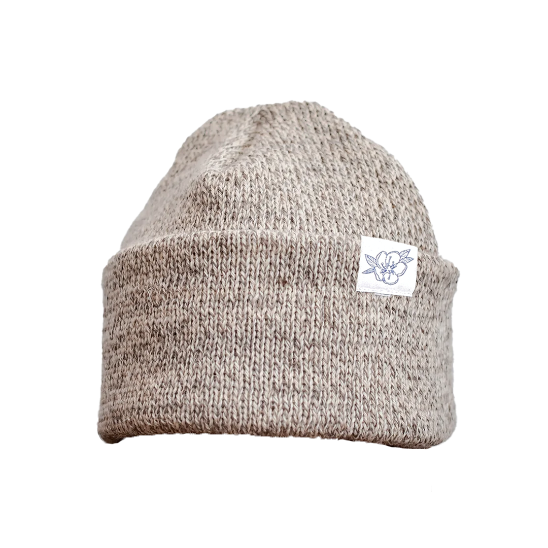 Photograph of product: Pure Blossom | Oatmeal | Melange Ragg Wool Beanie