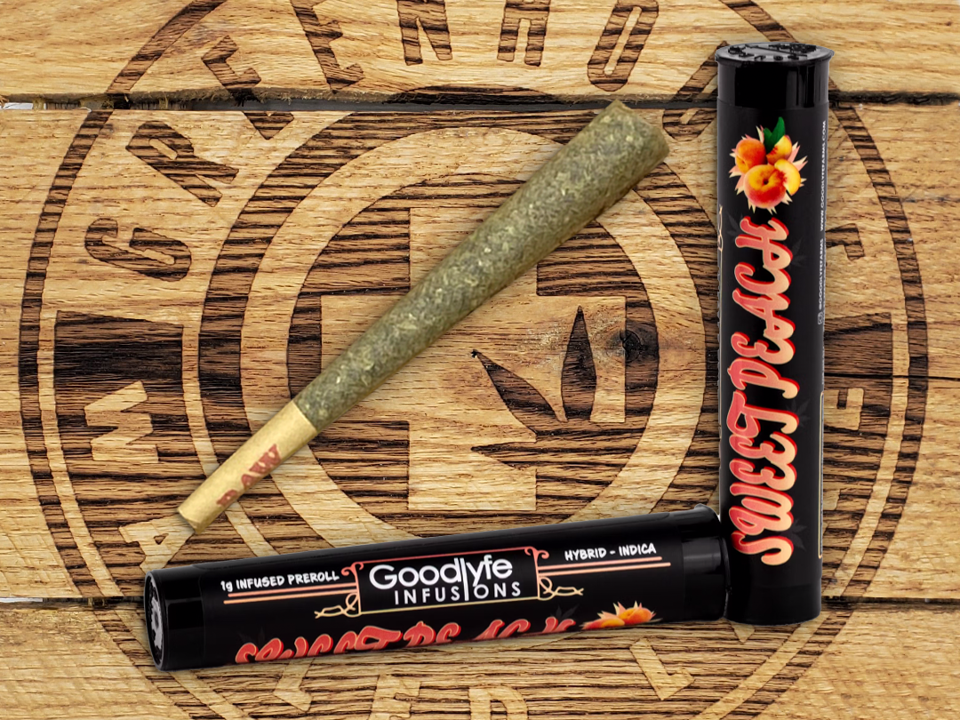 Photograph of product: GoodLyfe Farms | Sweet Peach | 1g Infused Pre Roll