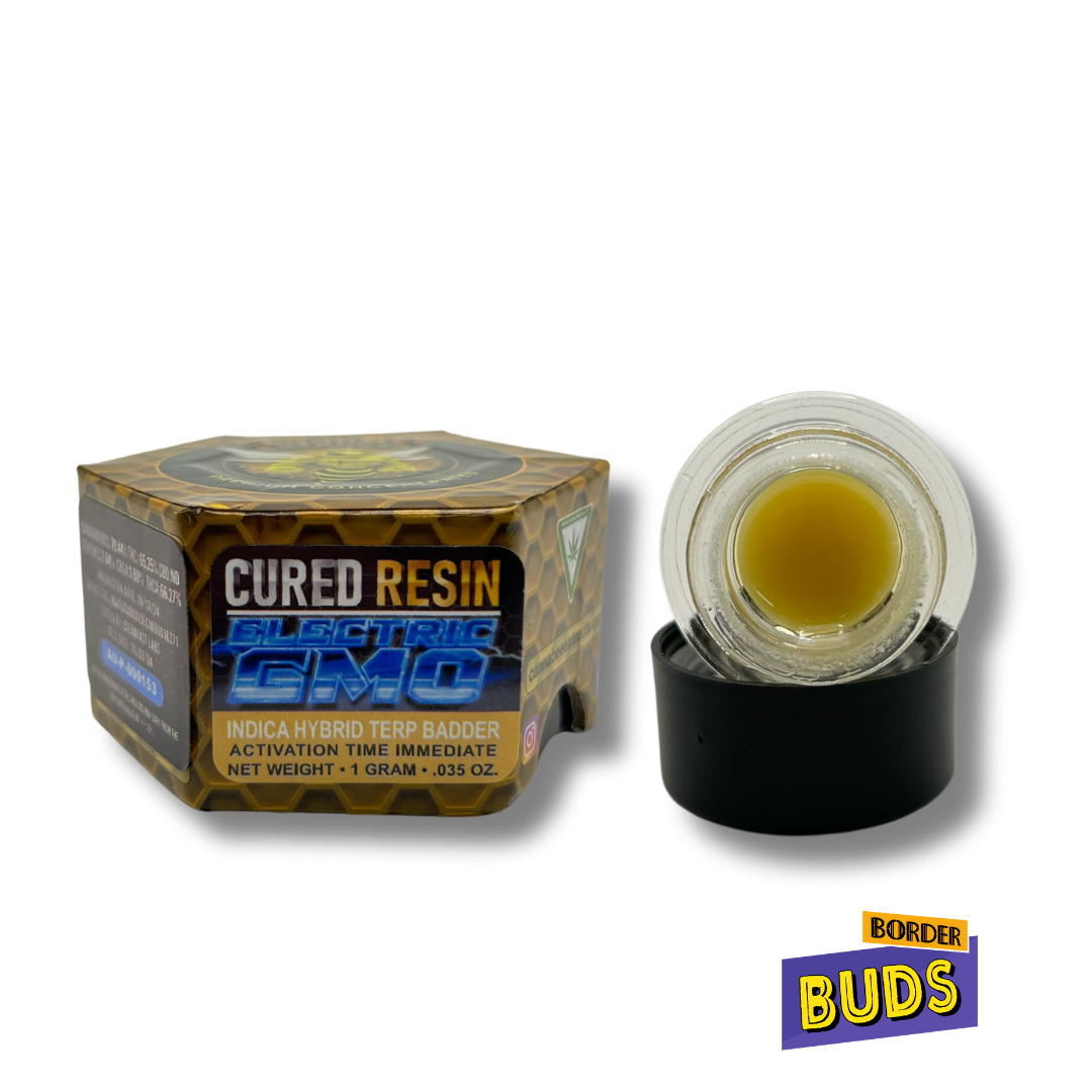 Photograph of product: Electric GMO | Cannabee Extracts | 1g | Cured Resin Terp Badder