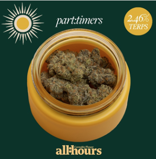 Photograph of product: Flower | all:hours Banana Acai Mints part:timers | 4910 - 3.5g