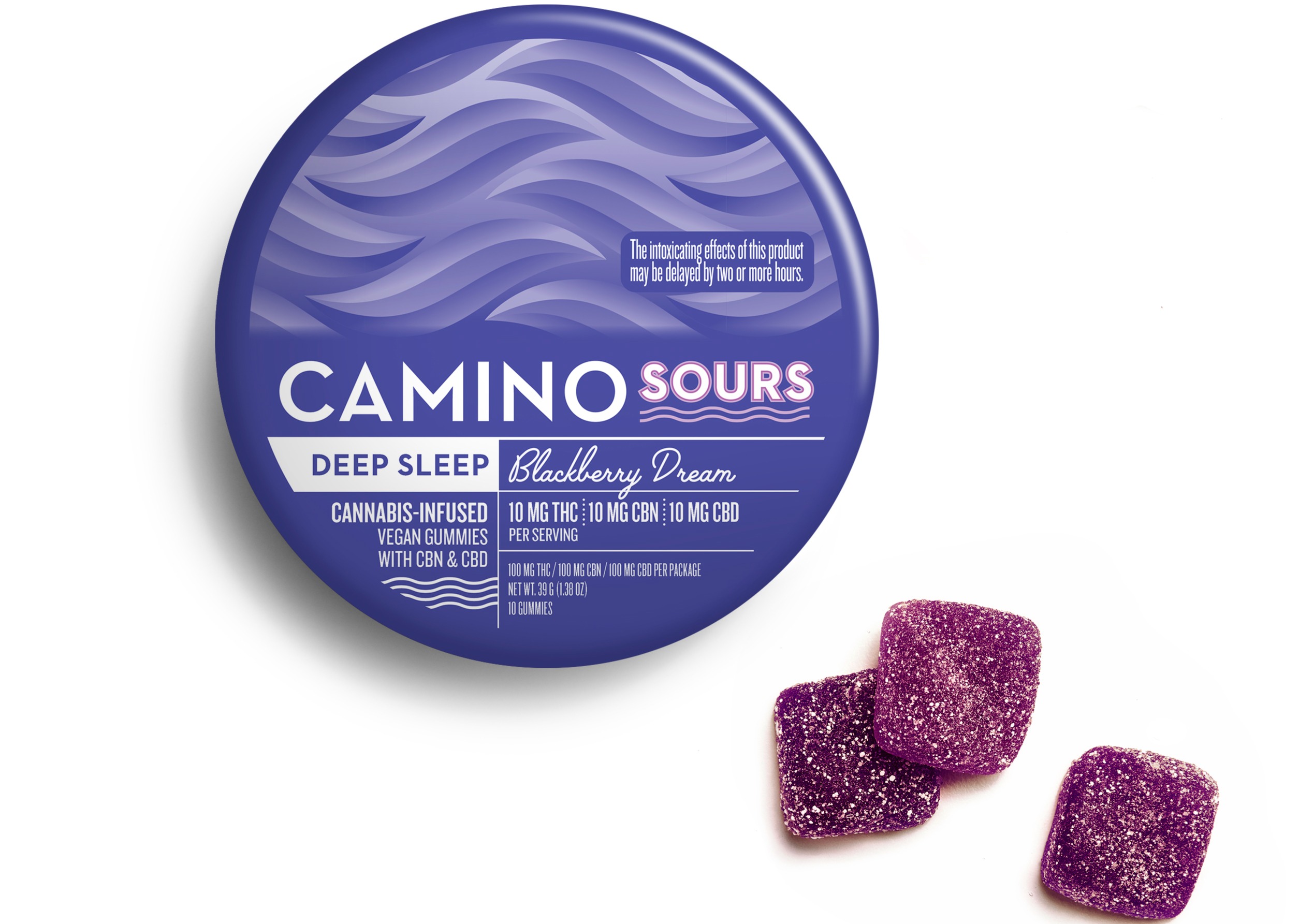 Photograph of product: Blackberry Dream TH-oui:CBN:CBD | Soft Lozenges [10pk x 10mg]