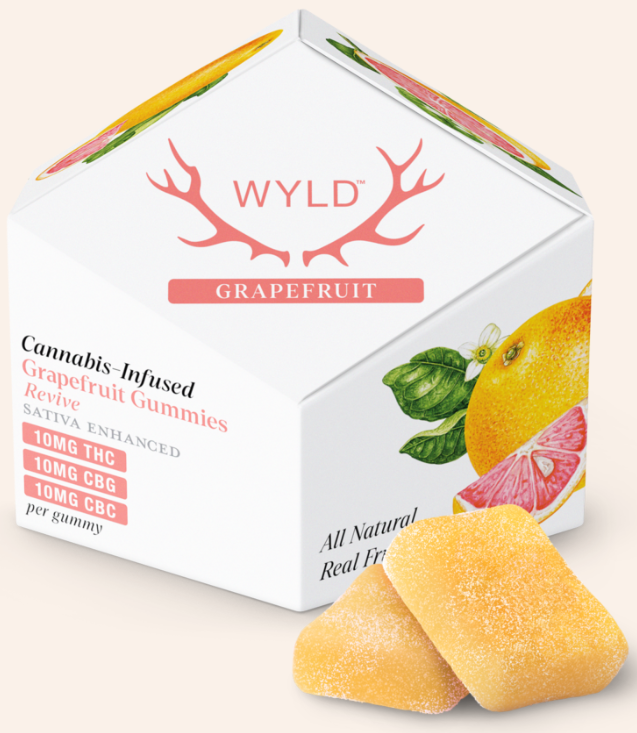 Photograph of product: Wyld - Gummies - (S) - 1:1: Grapefruit  - 100mg