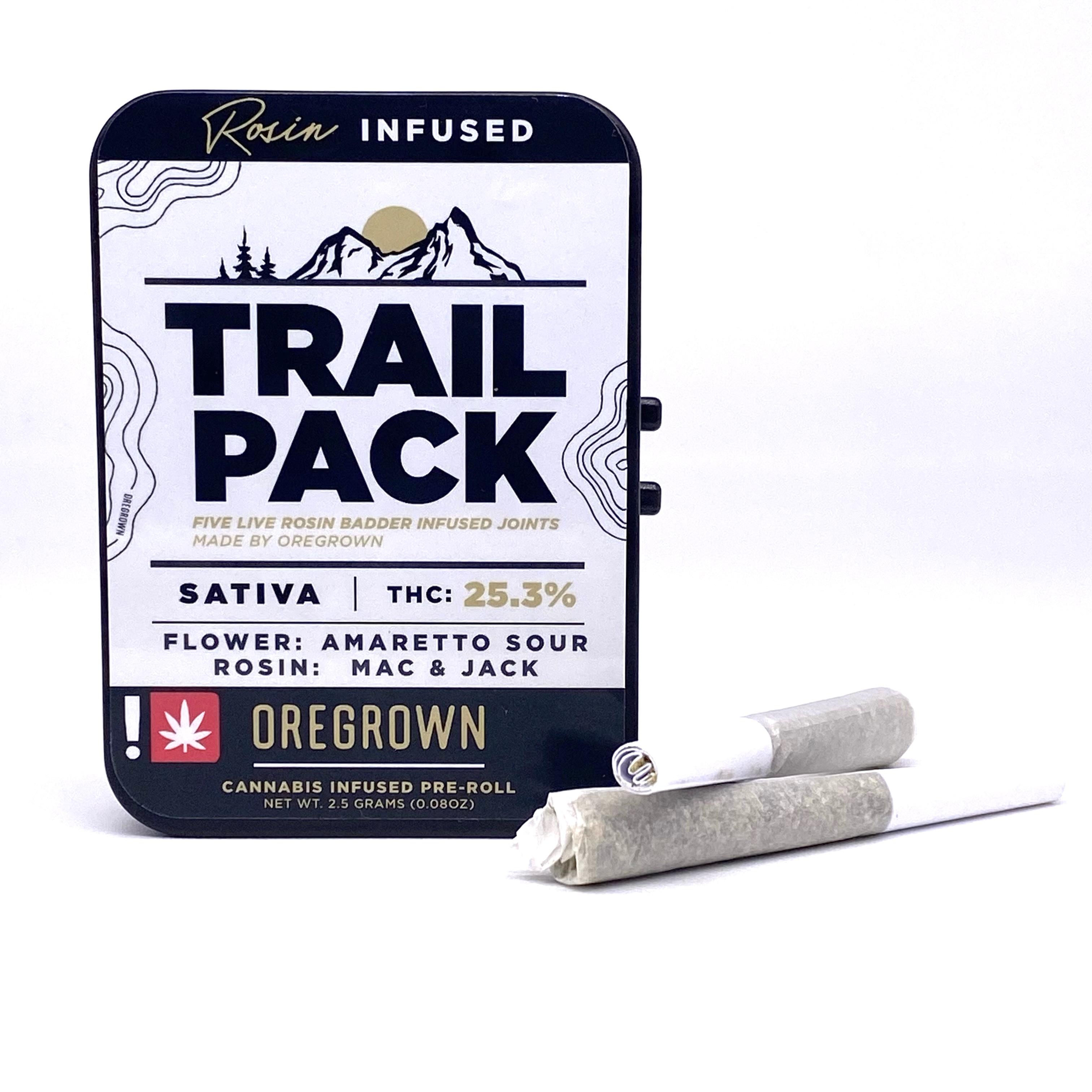 Photograph of product: Oregrown - Infused Pre Roll Trail Pack