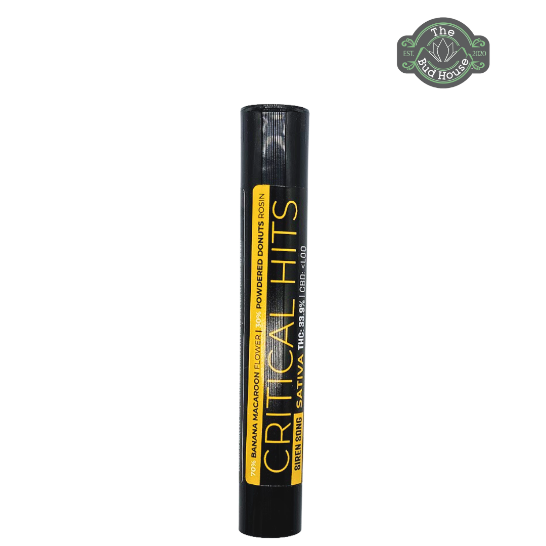 Photograph of product: Critical Hits 1g SIREN SONG Infused Pre-Roll