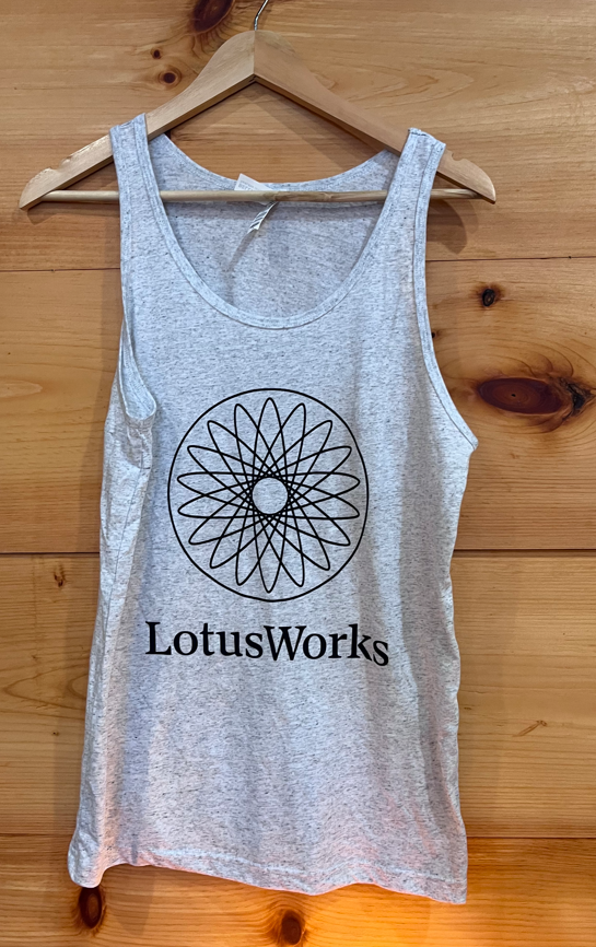 Photograph of product: LotusWorks Muscle Tank - Heather Grey Small