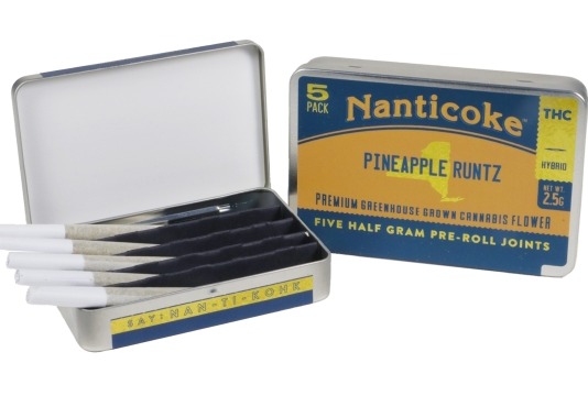Photograph of product: Nanticoke | Pineapple Runtz | 0.5g Pre-Rolls | 5pk