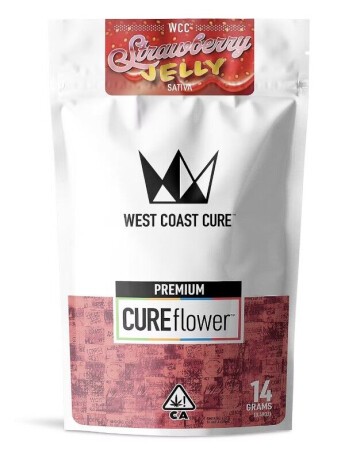 Photograph of product: West Coast Cure - Strawberry Jelly (Sativa) Flower 14g