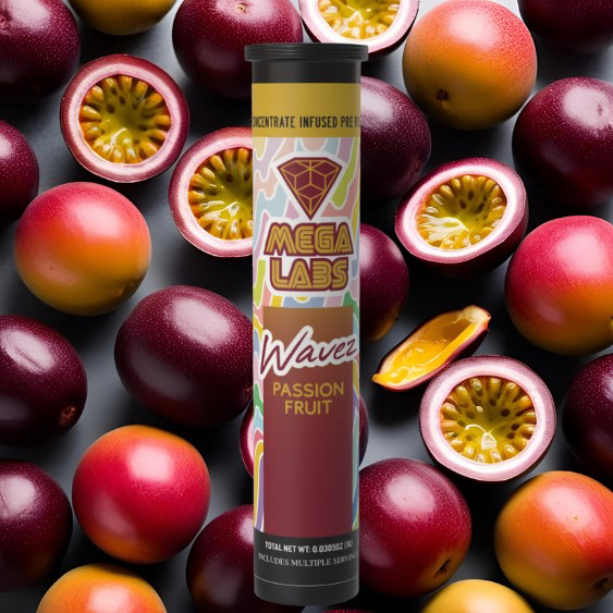Photograph of product: Wavez Passion Fruit (S) 1g Infused Pre Roll