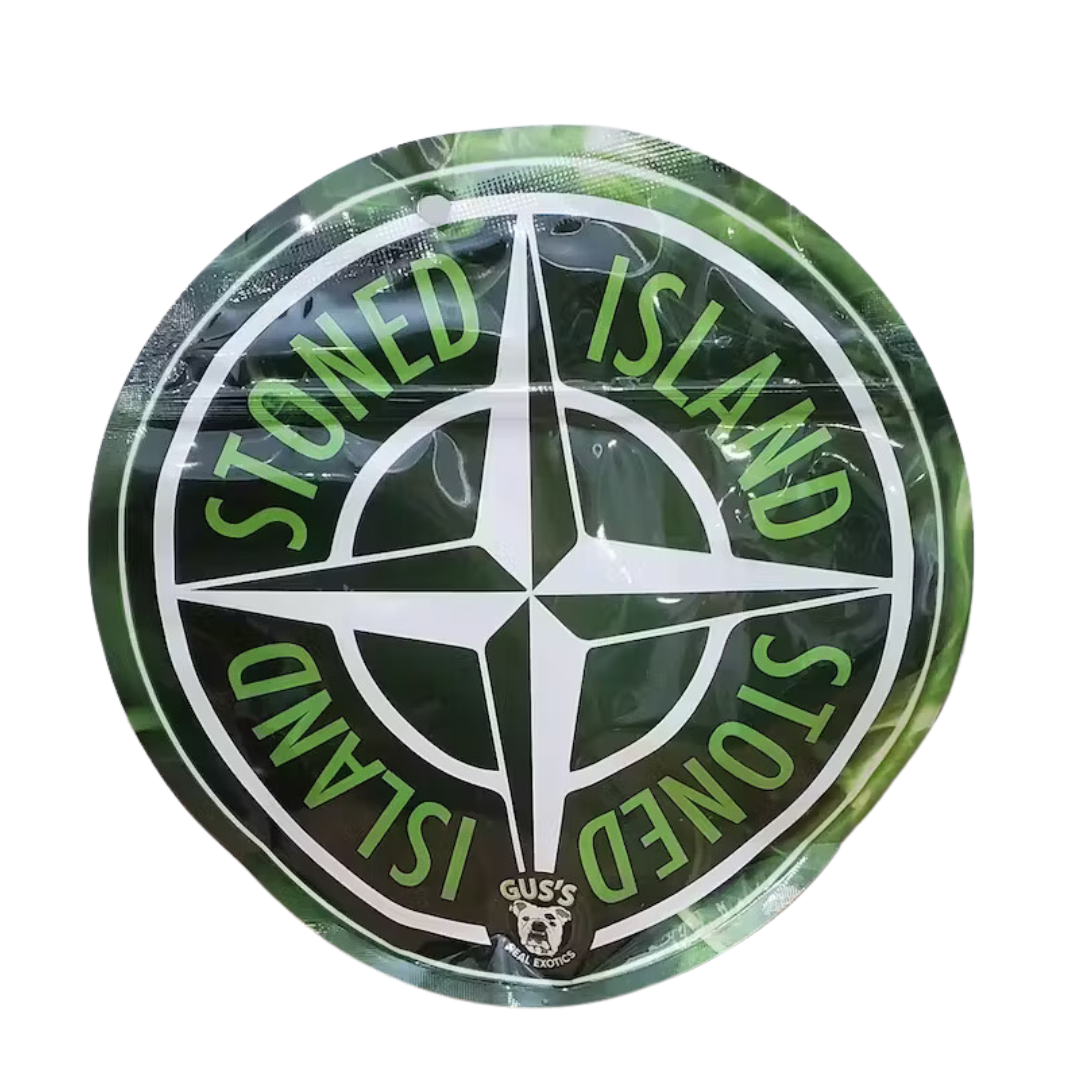 Photograph of product: Gus's Real Exotics | Stoned Island Prepackaged Flower | 3.5g