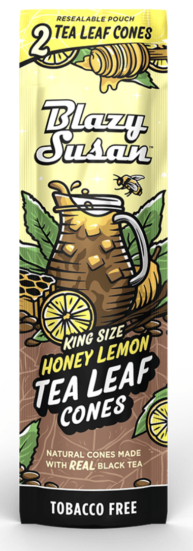 Photograph of product: Blazy Susan | Honey Lemon Tea Leaf Cones | 2pk