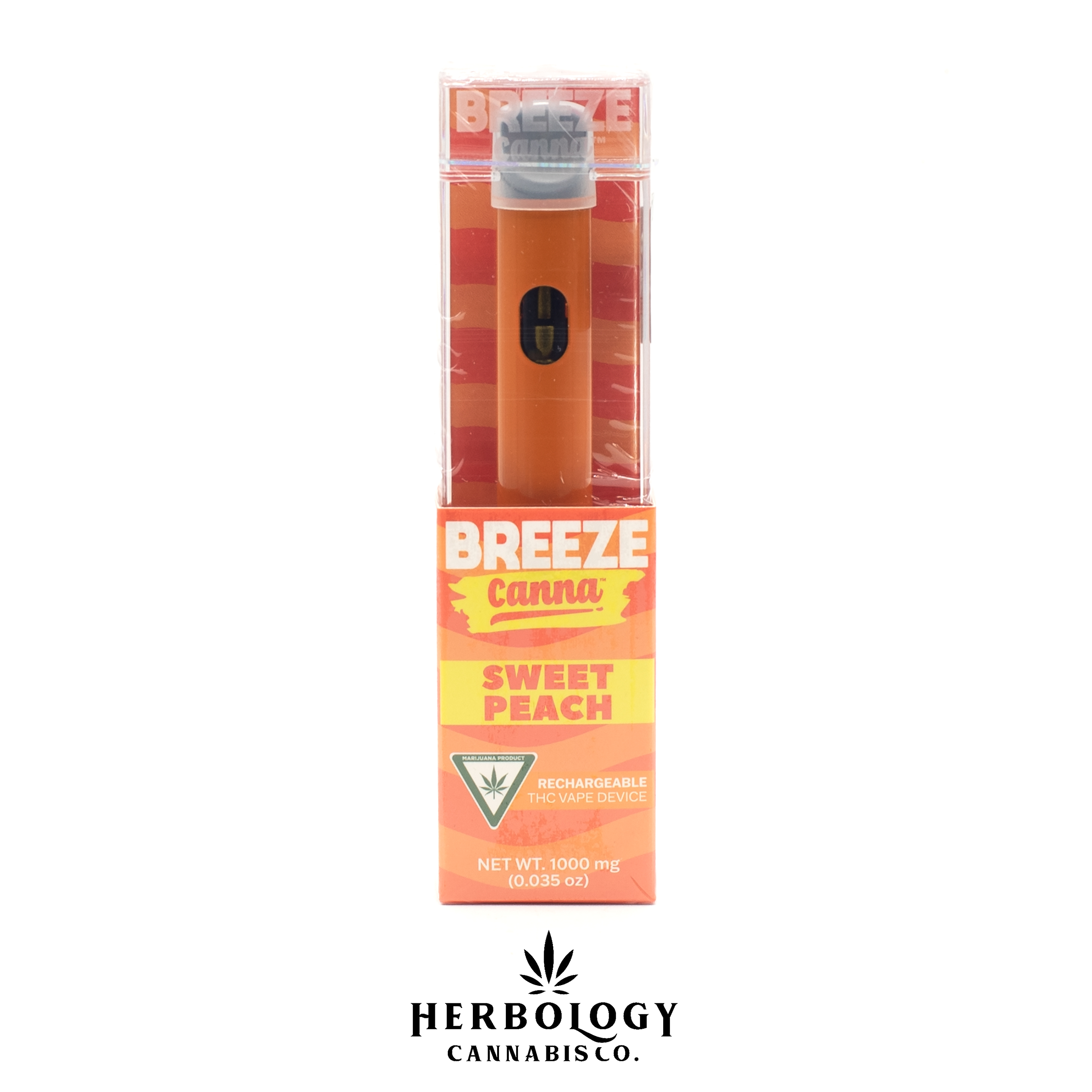 Photograph of product: Breeze Canna | Disposable | Sweet Peach | 1g
