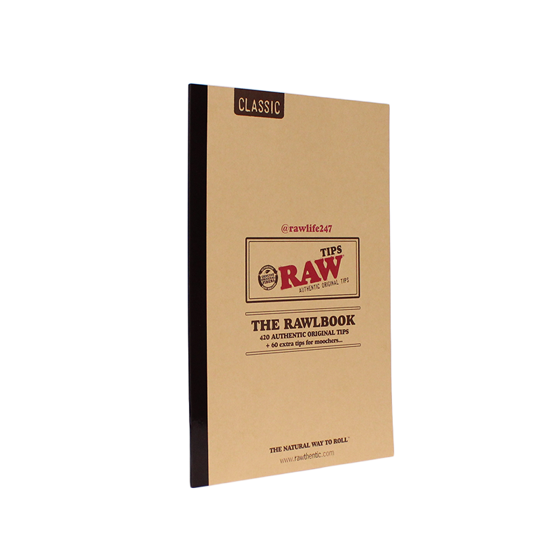Photograph of product: Raw | Rawl Book | Rolling Tips