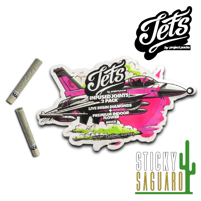 Photograph of product: Jets Live Resin Diamond Infused Pre-Roll Milky Wave 2 Pk (I/H) 2g