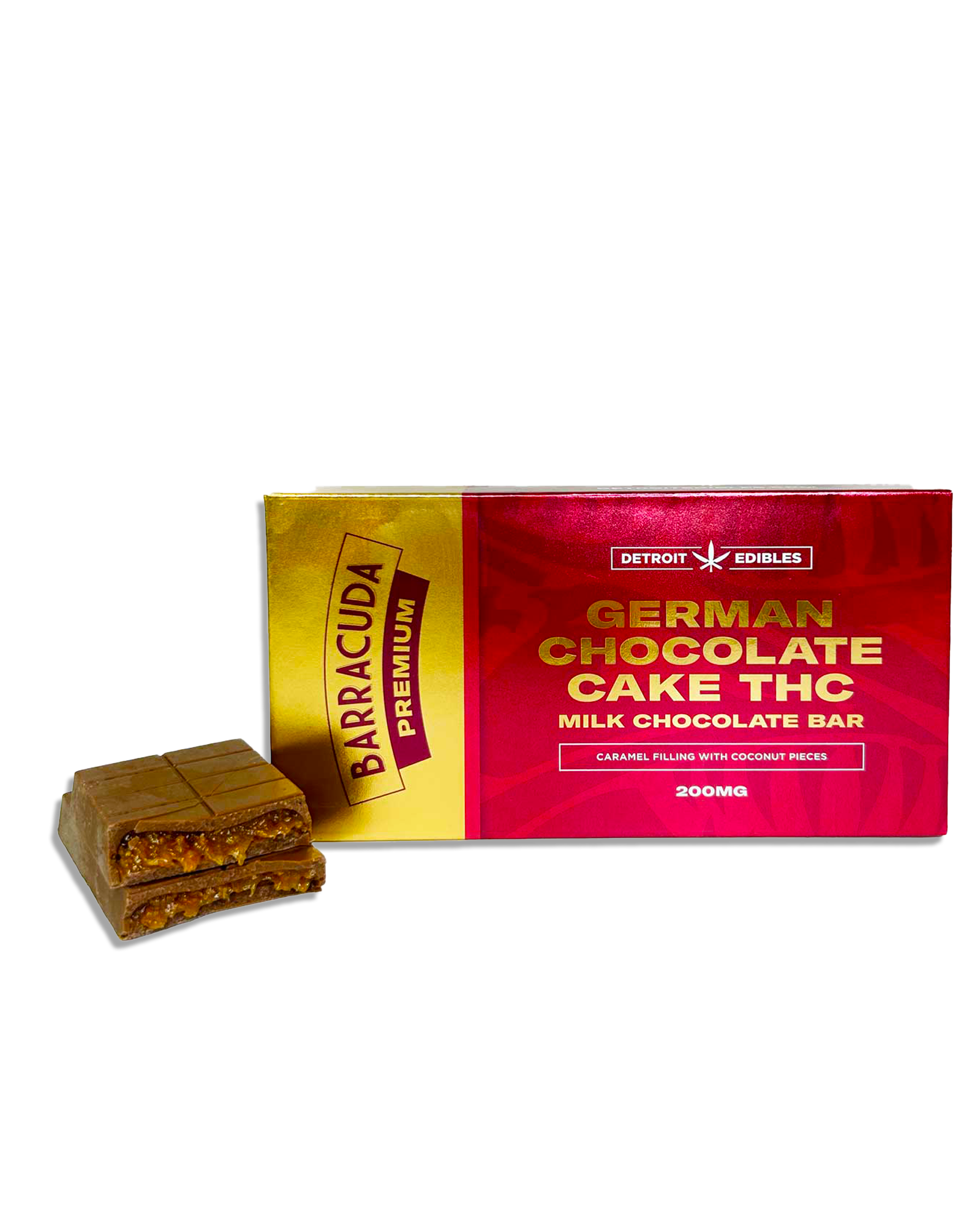 Photograph of product: German Chocolate Cake Premium Barracuda Bar 200mg