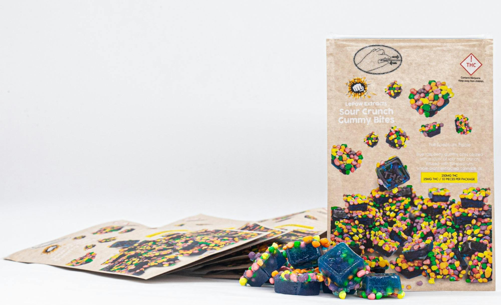 Photograph of product: LePow Extracts - Gummy Bites 250mg