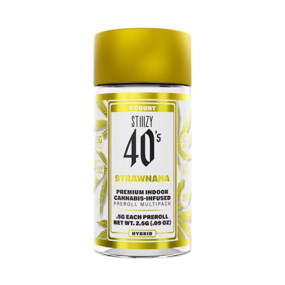 Photograph of product: 40'S JOINT 5 PACK - STRAWNANA .5G - STIIIZY