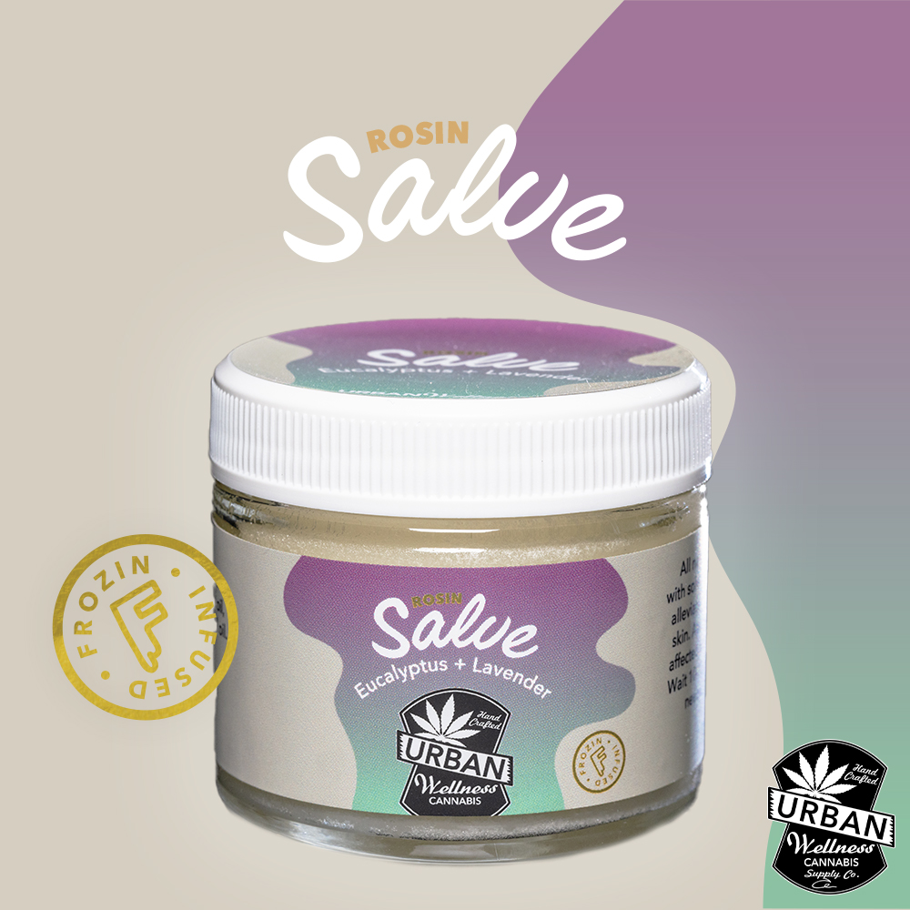 Photograph of product: Urban Wellness -Lavender Eucalyptus Rosin Salve 100mg - 2oz