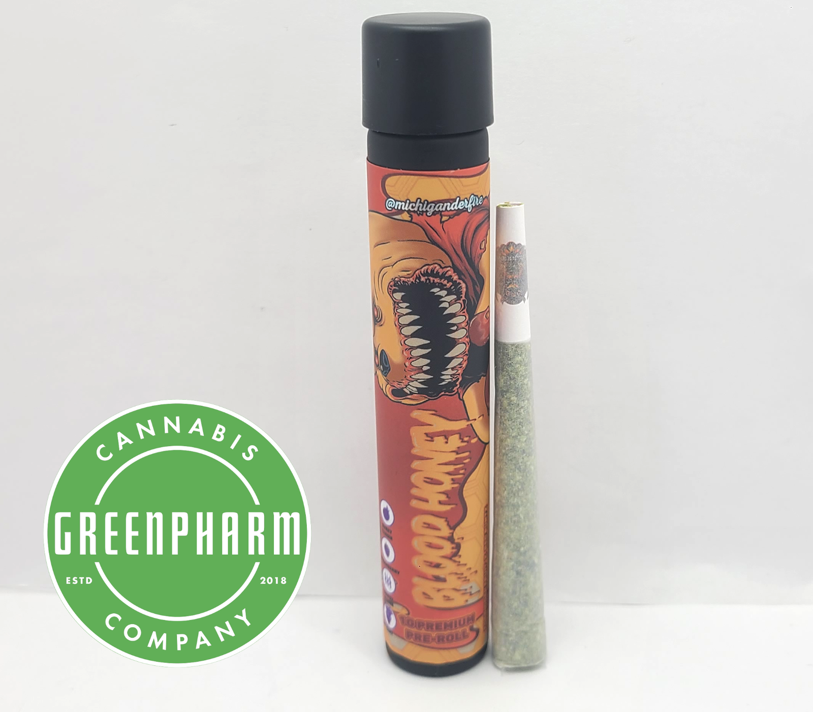 Photograph of product: Pre-Roll | Michigander Fire | Chem & M's 5 pack