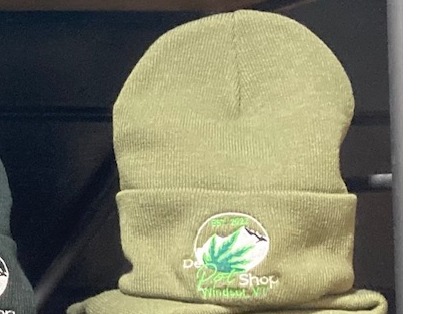 Photograph of product: Green Knit Cuffed Beanie