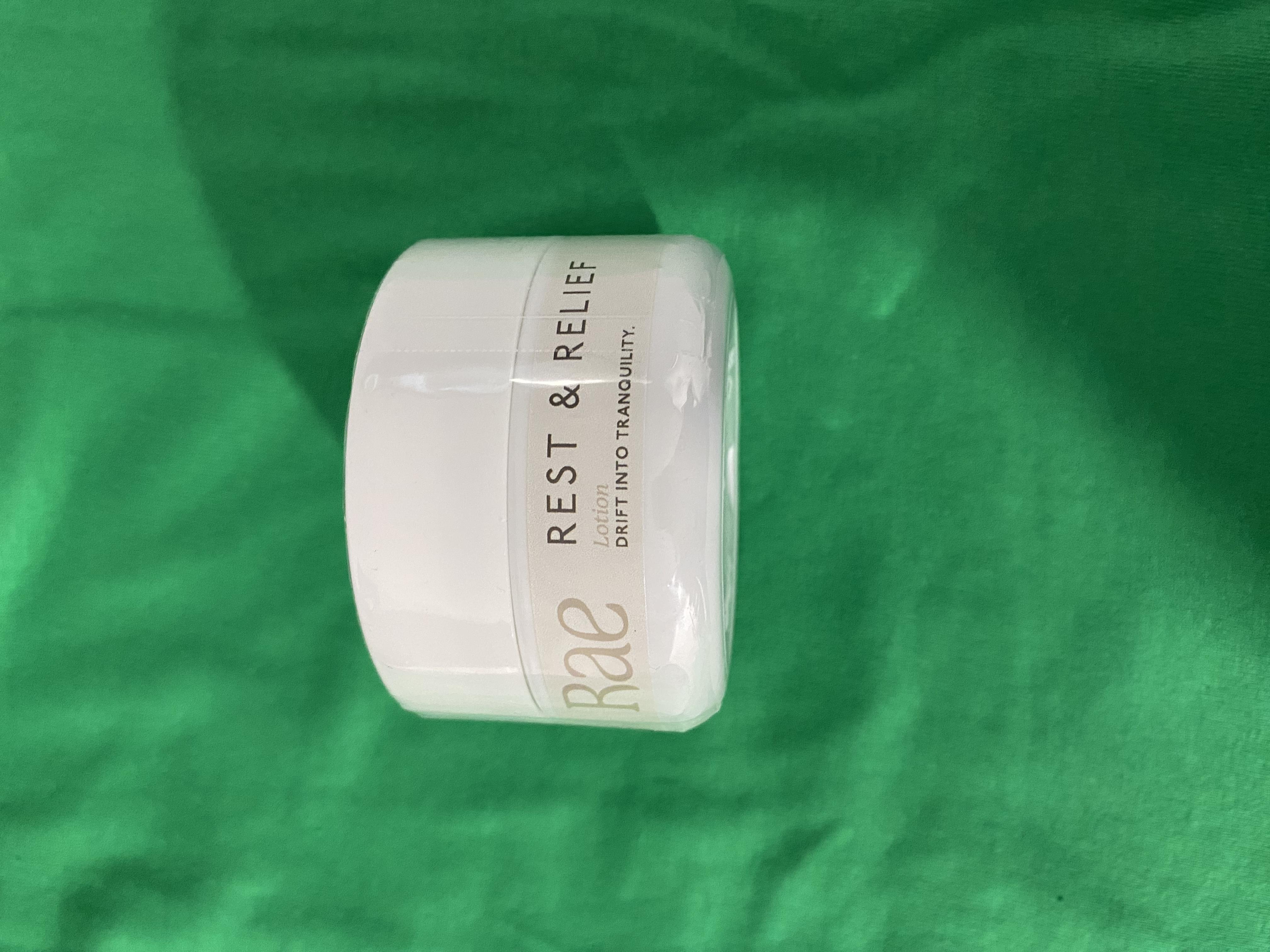 Photograph of product: Rae Rest and Relief Infused Lotion
