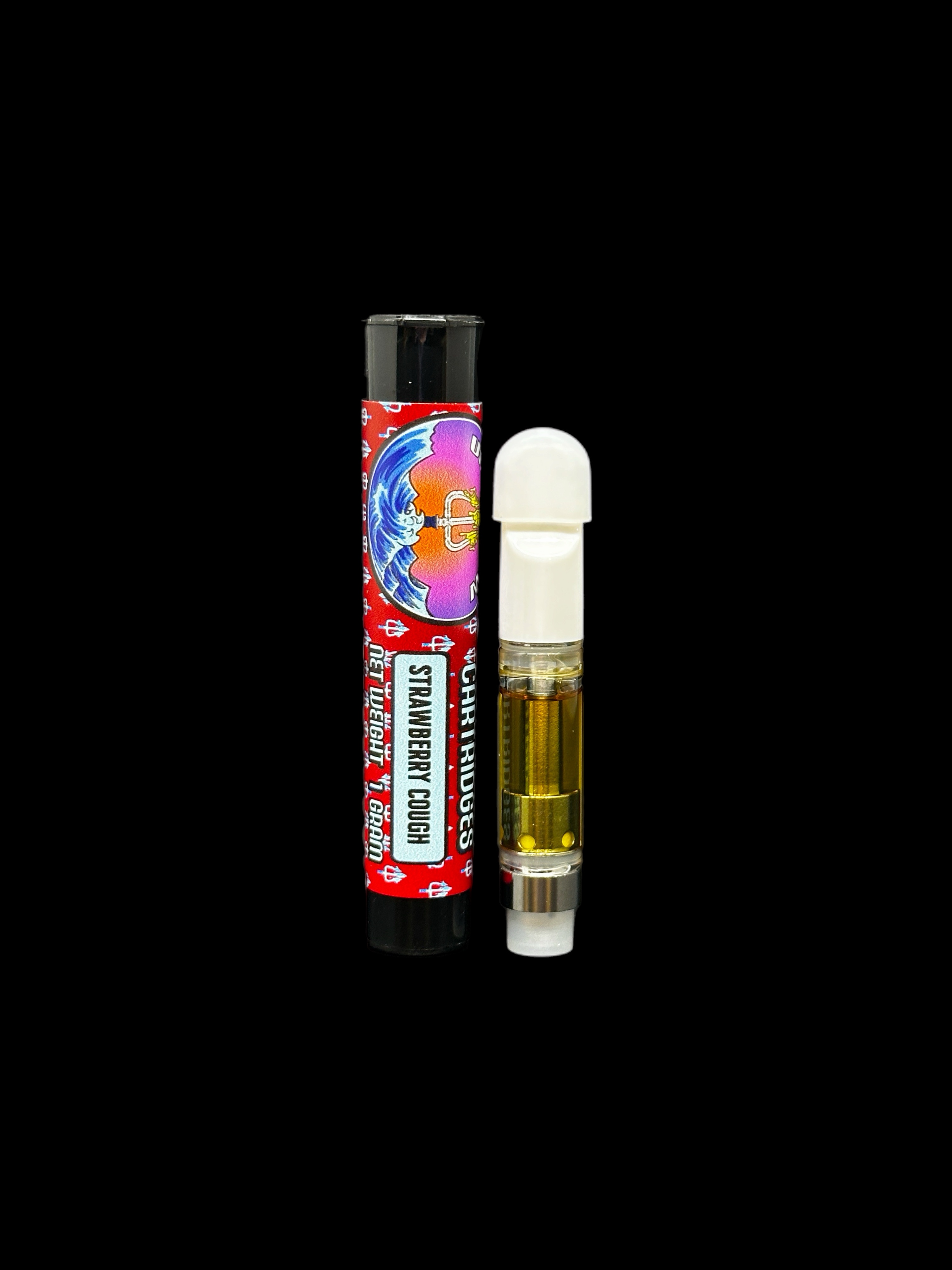 Photograph of product: Undertow Oui'd: Strawberry Cough Distillate Cartridge