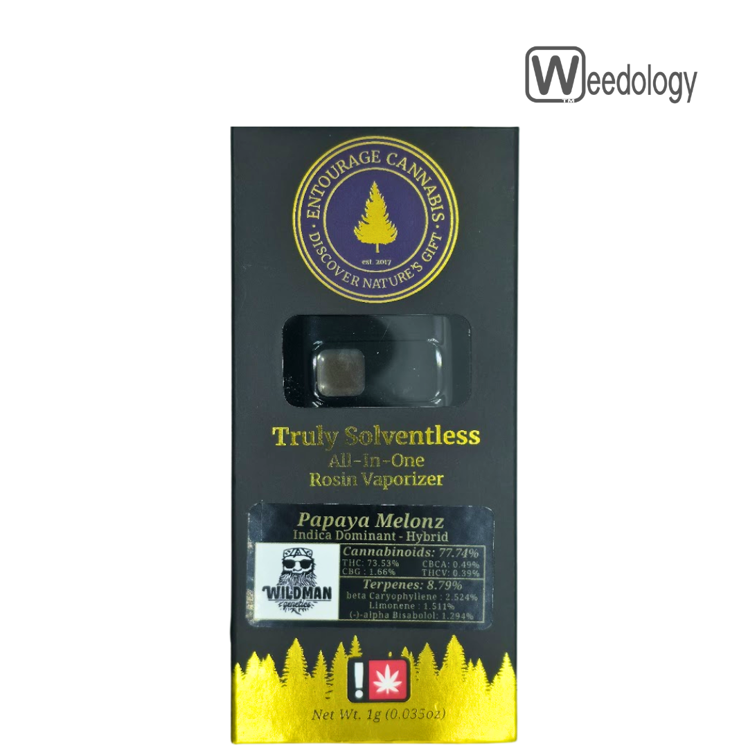 Photograph of product: Entourage 1g PAPAYA MELONZ Rosin AIO