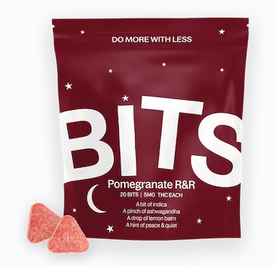 Photograph of product: Bits: Pomegranate R&R | 100mg | 20pk