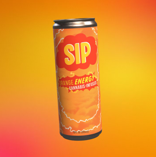 Photograph of product: SIP Energy Orange Soda | 12 fl oz |  5mg