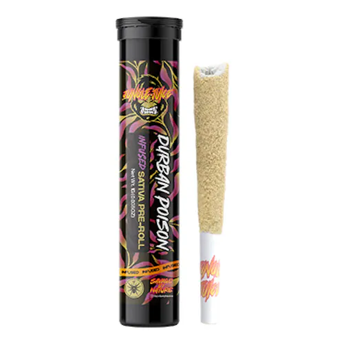 Photograph of product: Jungle Juice - Durban Poison - Tarantula Pre-Roll - 1g (S)