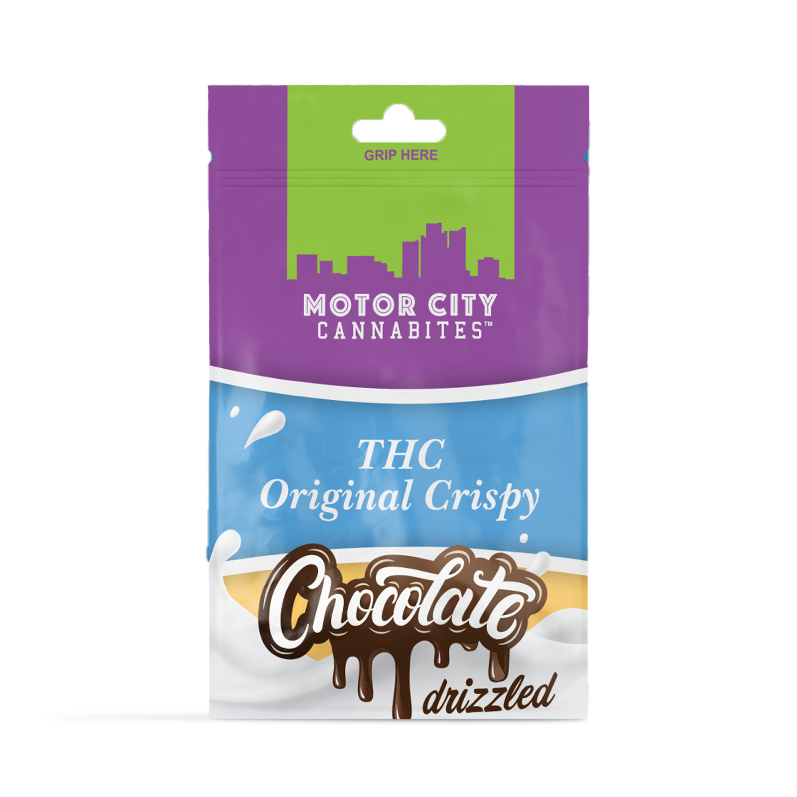Photograph of product: Motor City | 200mg Crispy | Drizzled OG Crispy Fast Acting