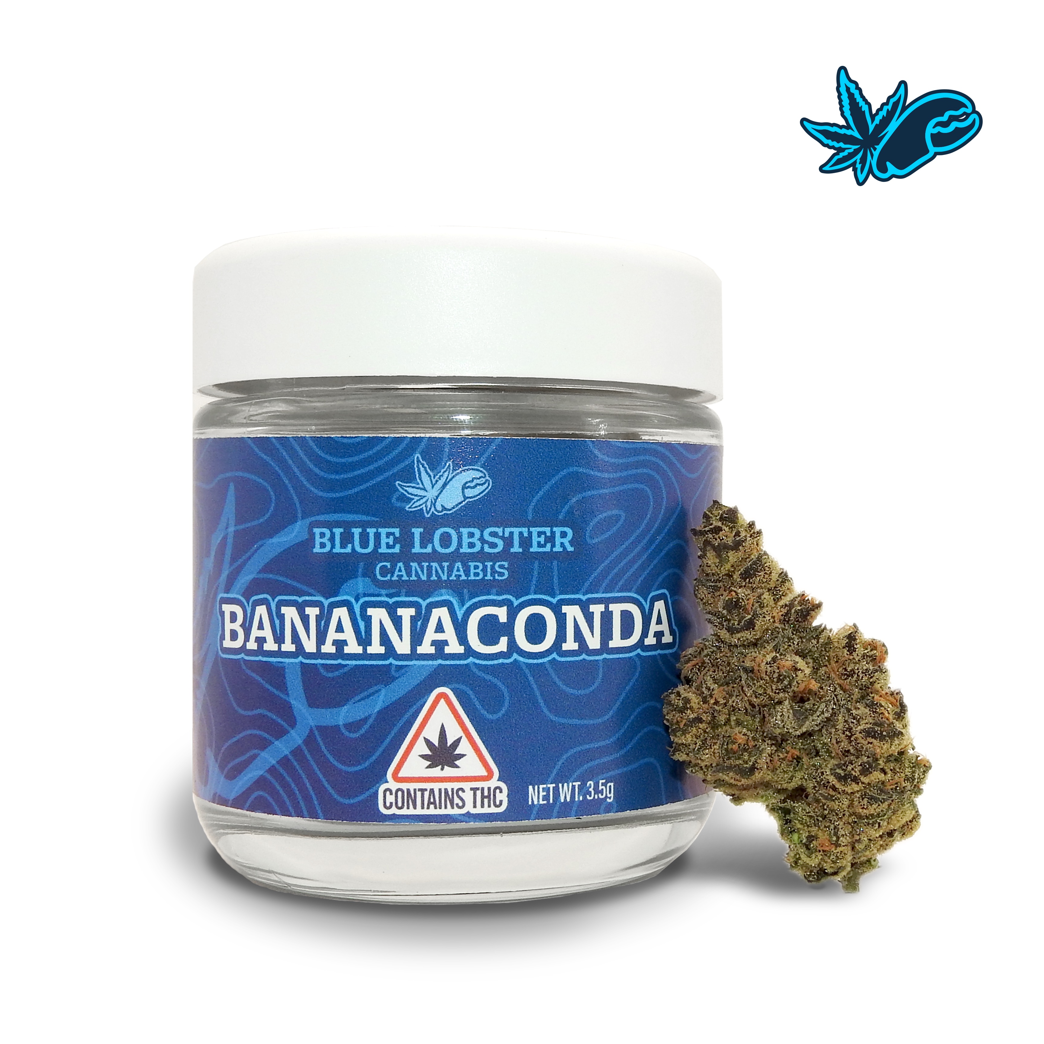 Photograph of Product: Blue Lobster - Bananaconda Jar - 3.5g