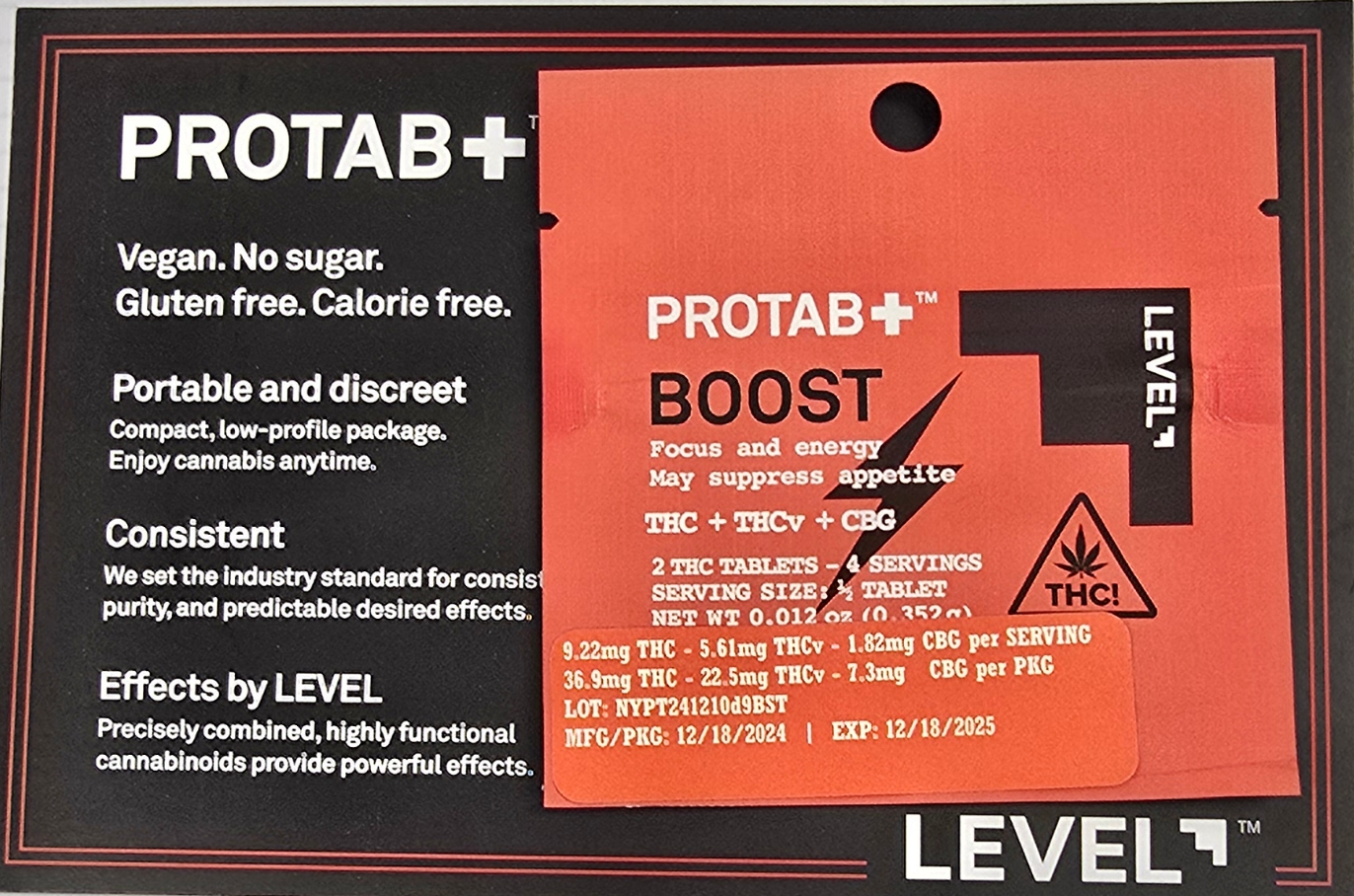 Photograph of product: LEVEL-PROTAB TH-oui Tablets 2pk (20mg)-BOOST EXTRA STRENGTH