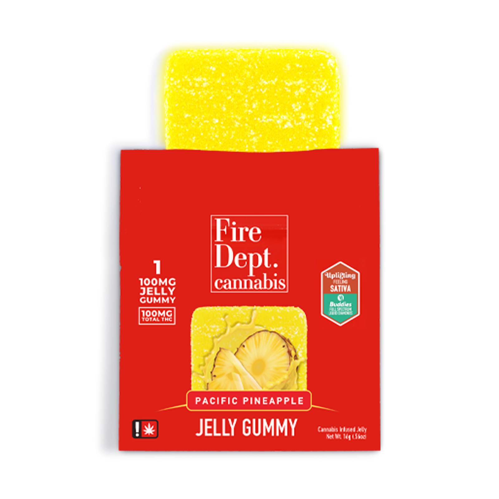 Photograph of product: Pacific Pineapple Single Jelly Oui'd | 100mg
