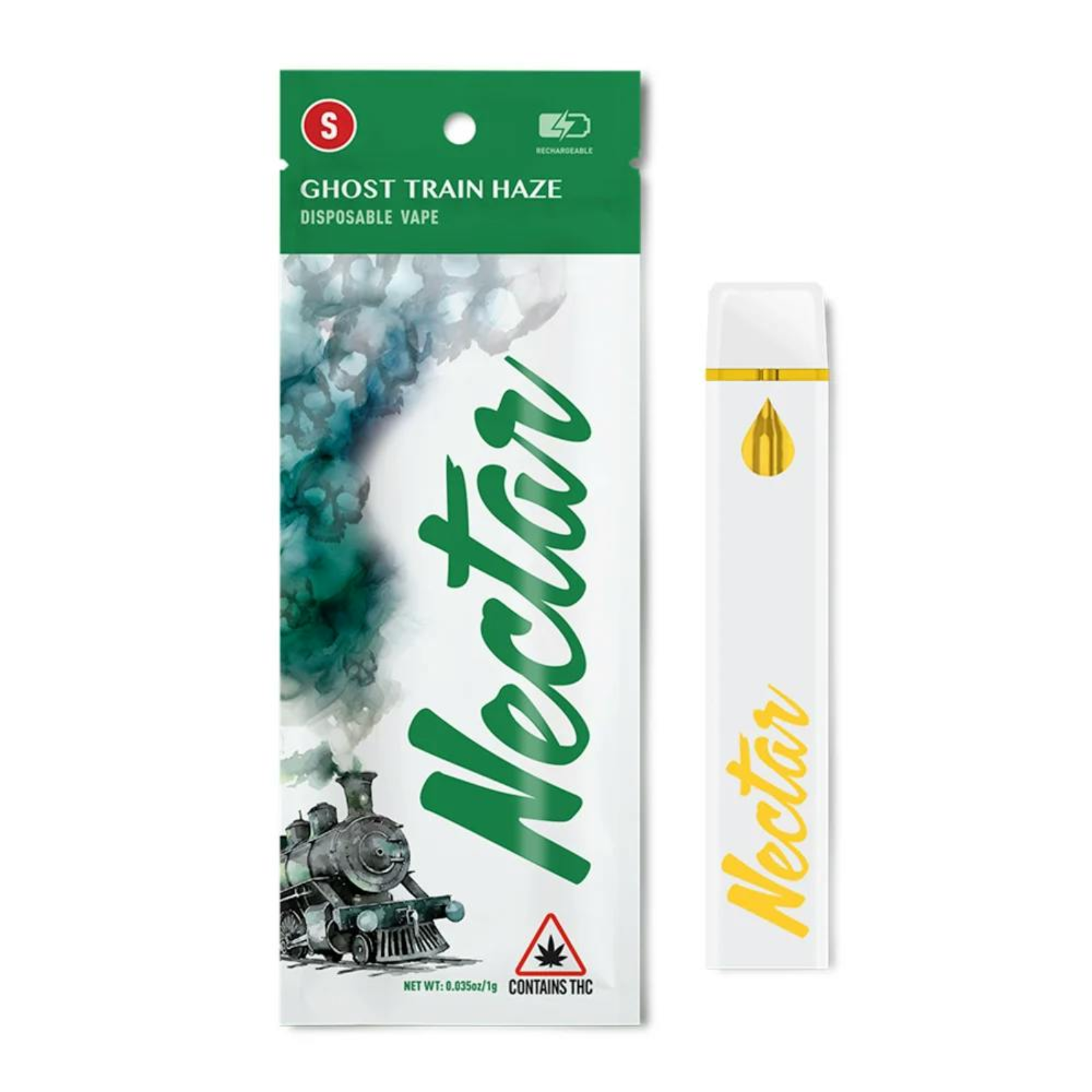Photograph of product: 1000mg Disposable | Ghost Train Haze | Nectar