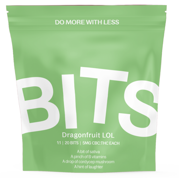 Photograph of product: (67642)  1:1 100mg Dragon fruit Bits Gummies 20 pack