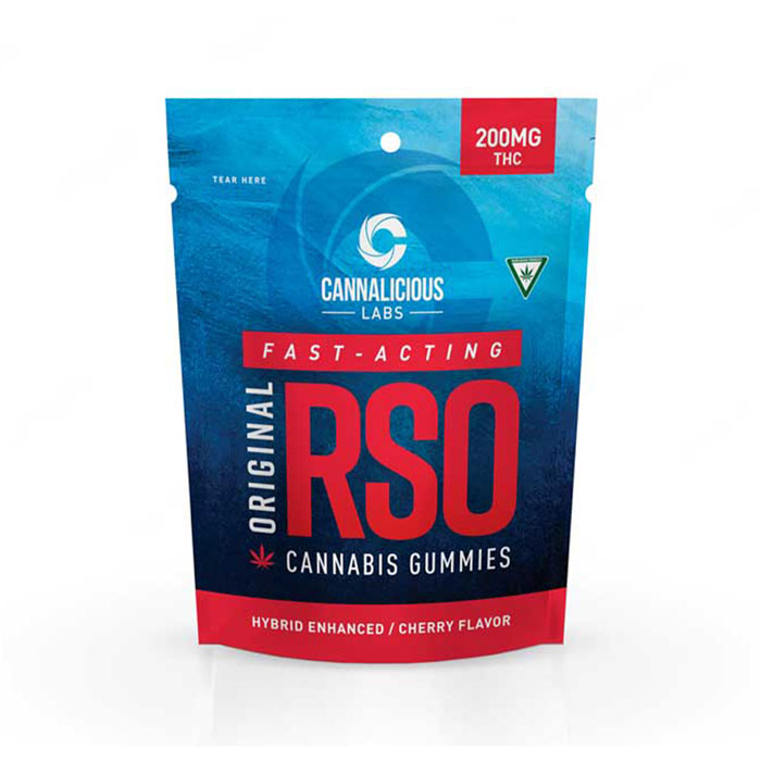 Photograph of product: Cherry RSO Gummies, Hybrid, 200mg